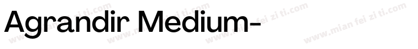 Agrandir Medium字体转换